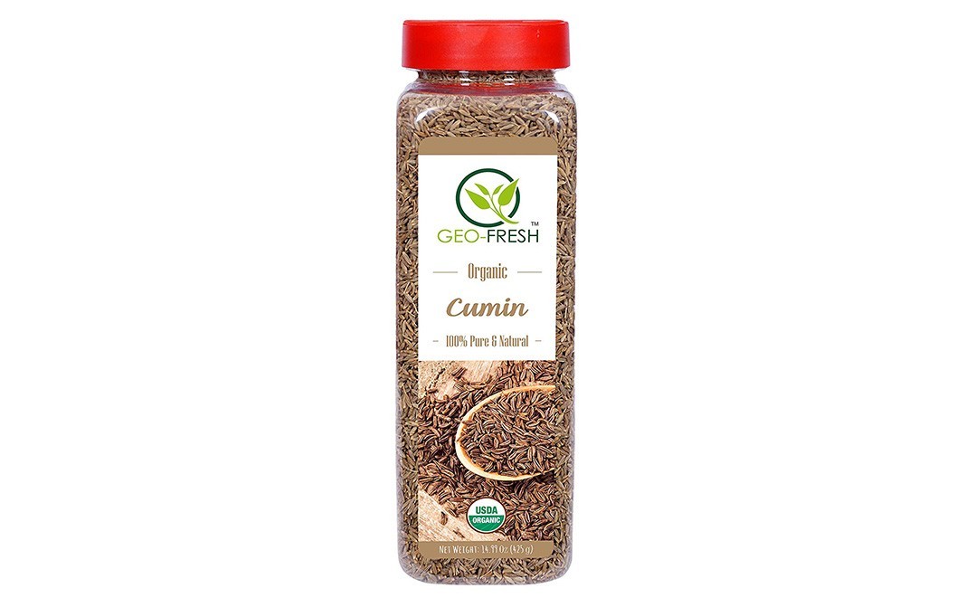 Geo-Fresh Organic Cumin    Bottle  440 grams
